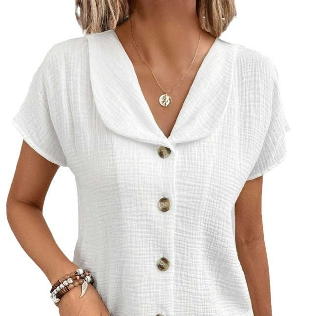 Zomer effen kleur dames top