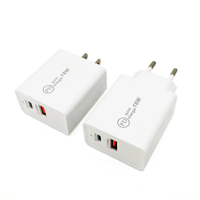18W snel opladen usb c en usb