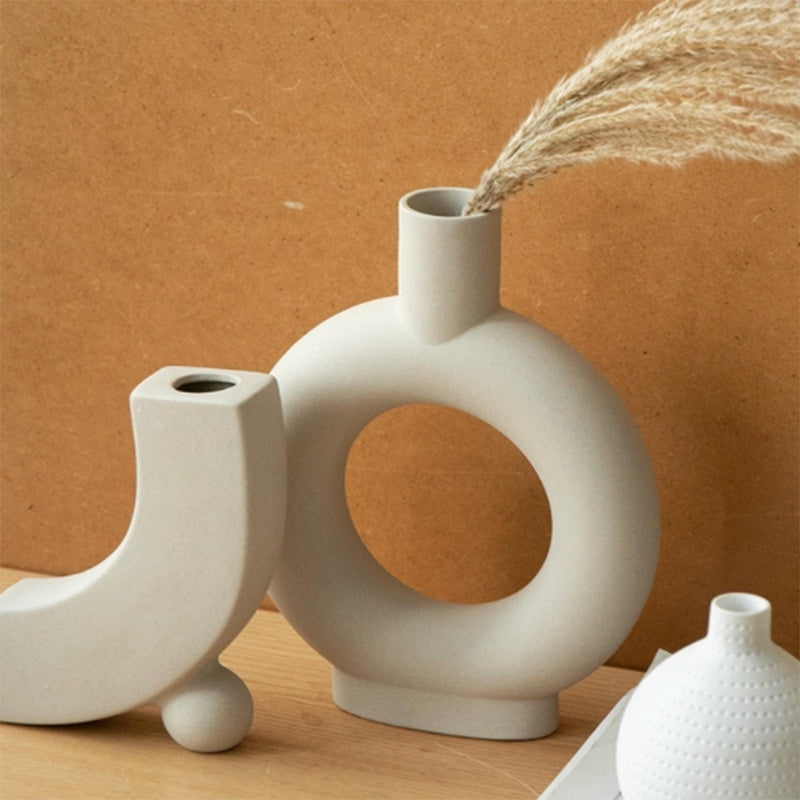Scandinavische keramische vaas huisdecoratie