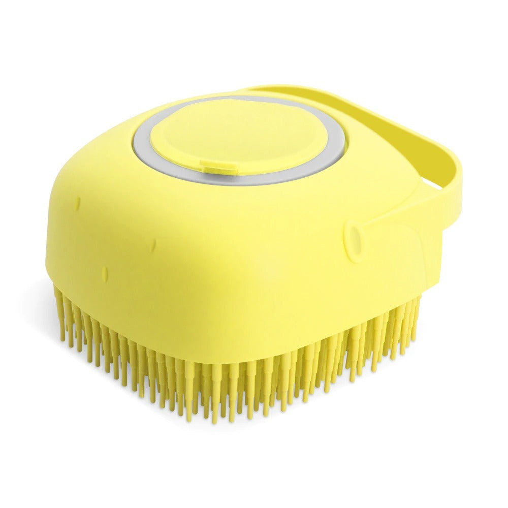 Huisdier shampoo massage borstel