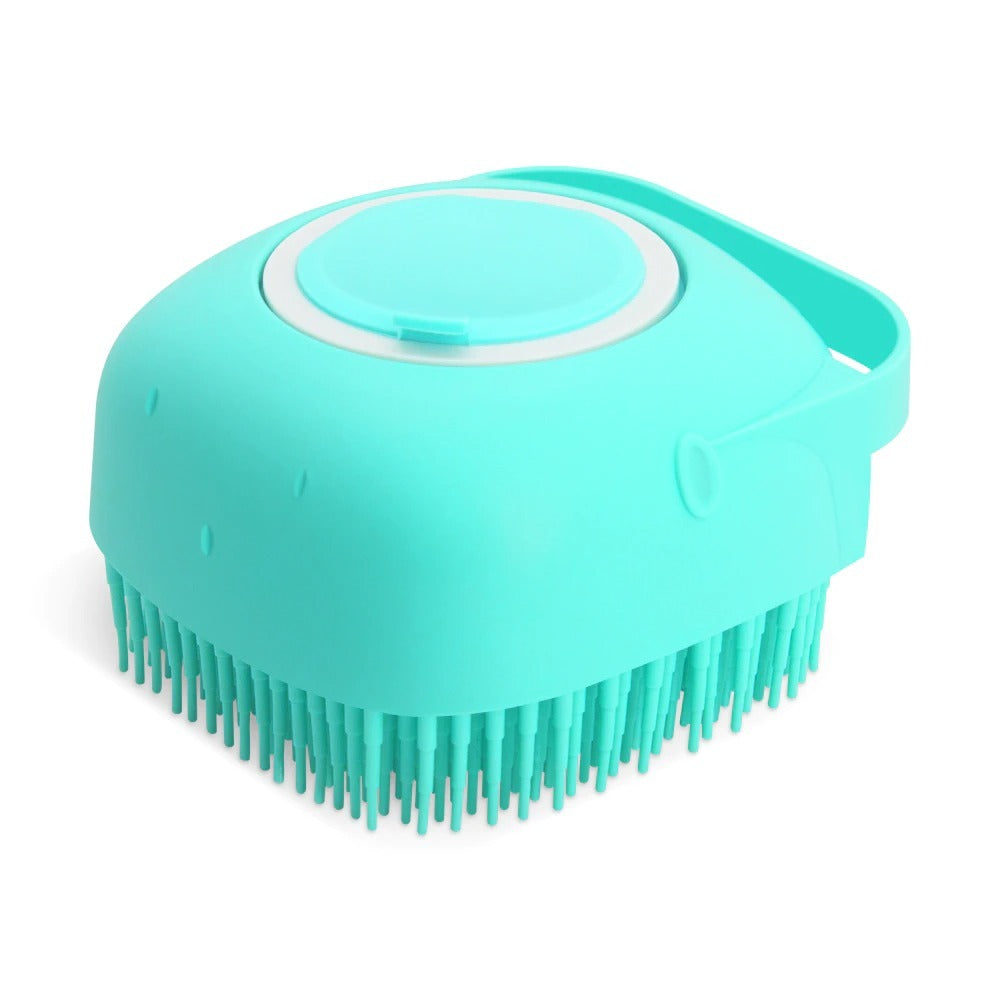 Huisdier shampoo massage borstel