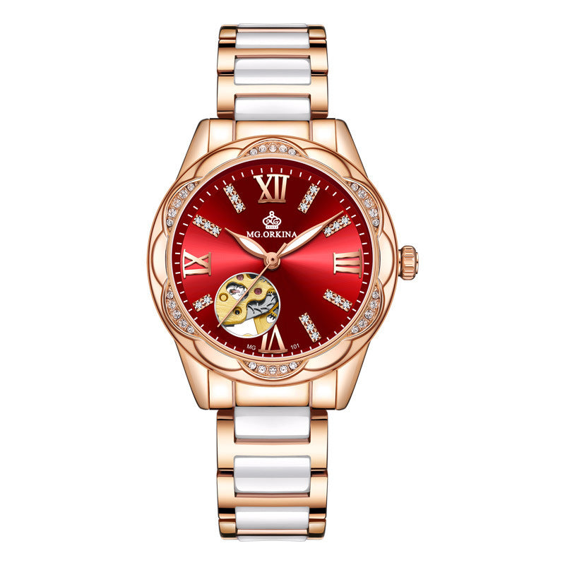 Rome automatisch waterdicht dames horloge