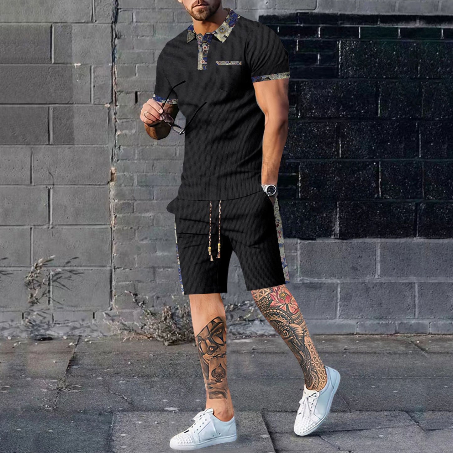 Shorts Casual Mode Set Heren