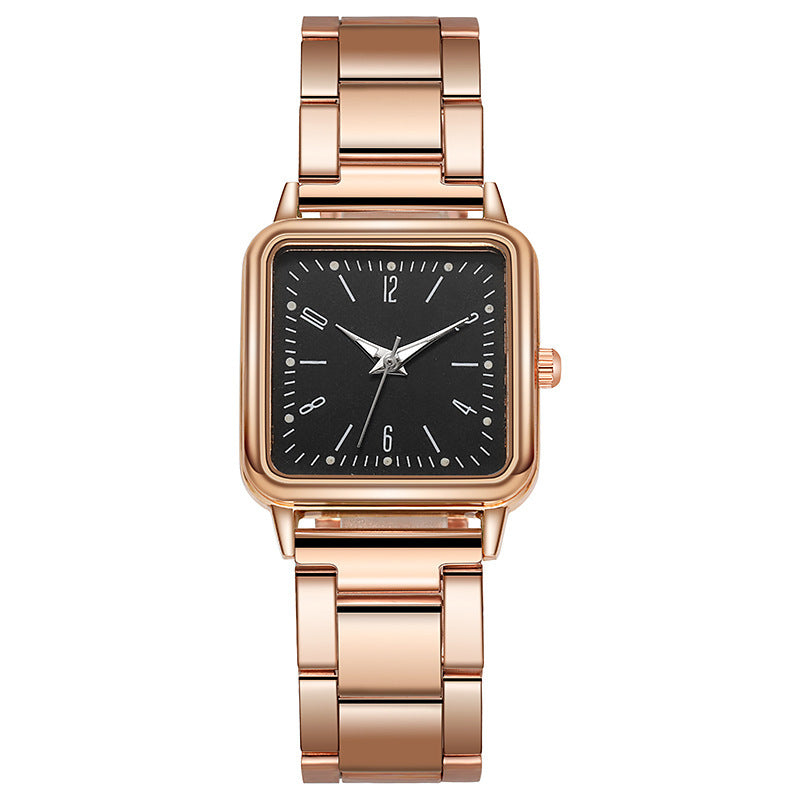 Vierkant casual dames horloge