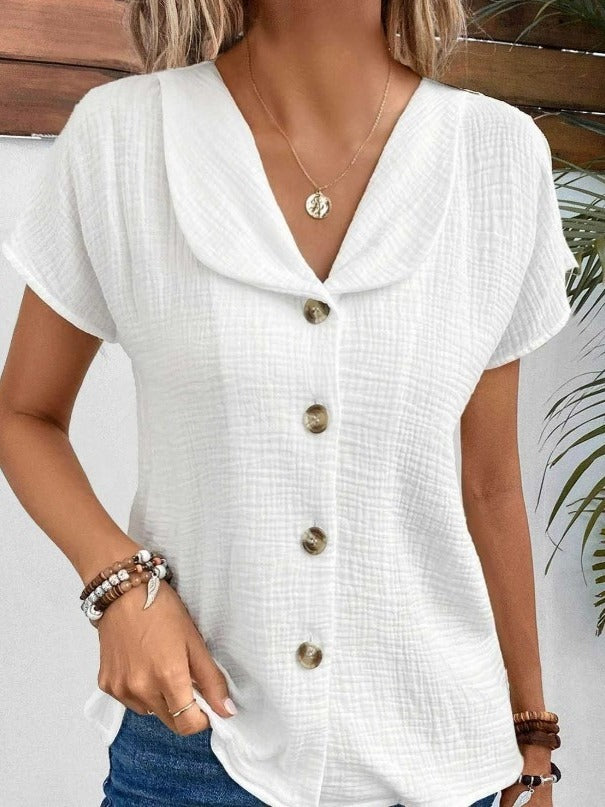 Zomer effen kleur dames top