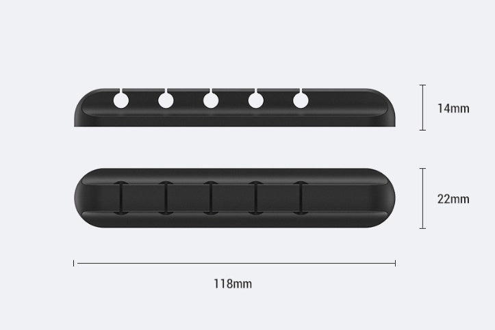 Siliconen kabel organizer