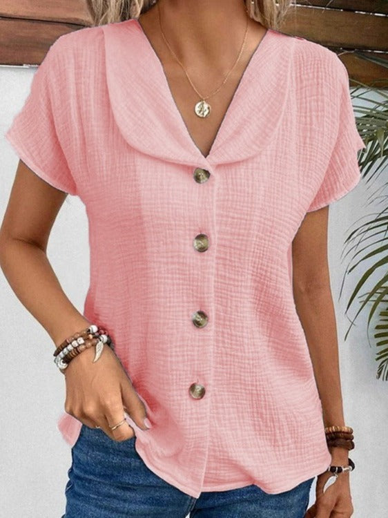 Zomer effen kleur dames top