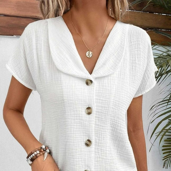 Zomer effen kleur dames top