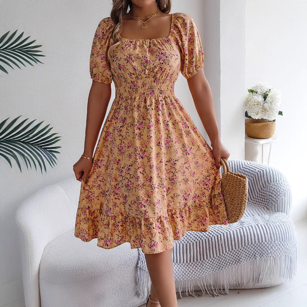 Bloemenprint dames jurk