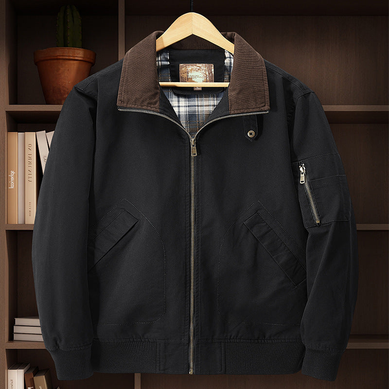 Jas katoenen flight jacket