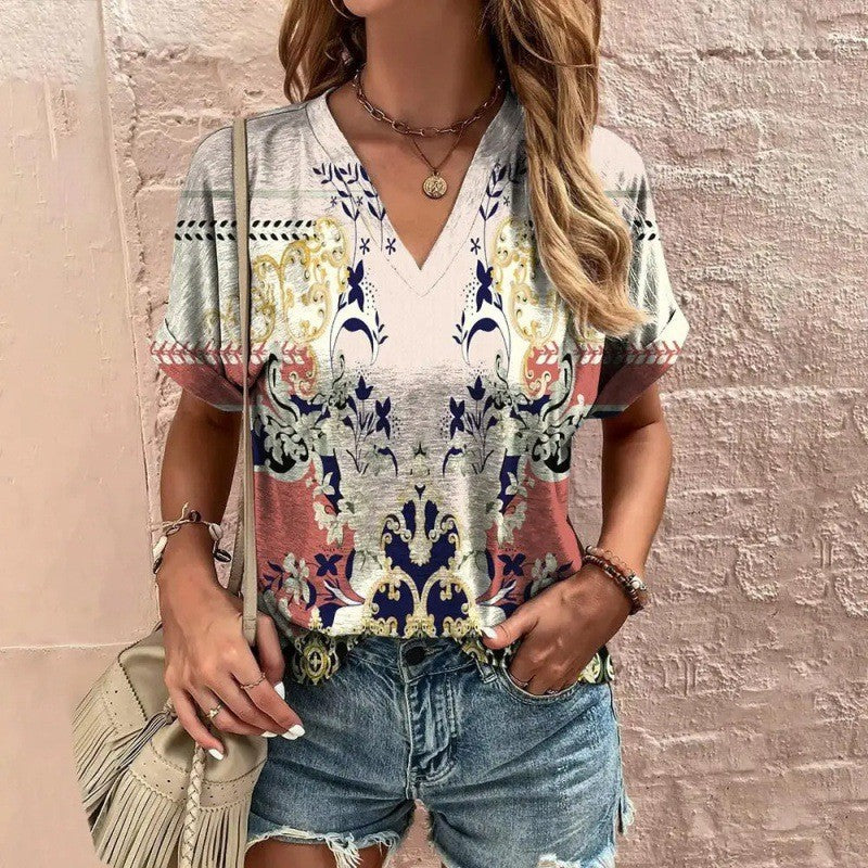 Casual T-shirt met korte mouwen