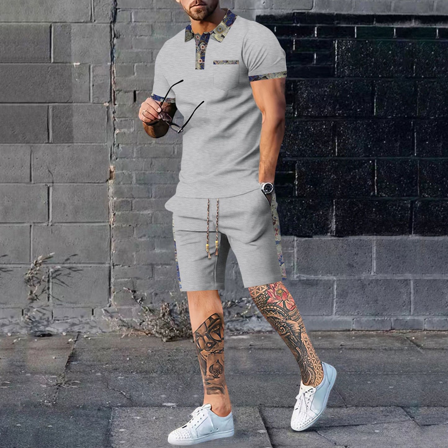 Shorts Casual Mode Set Heren