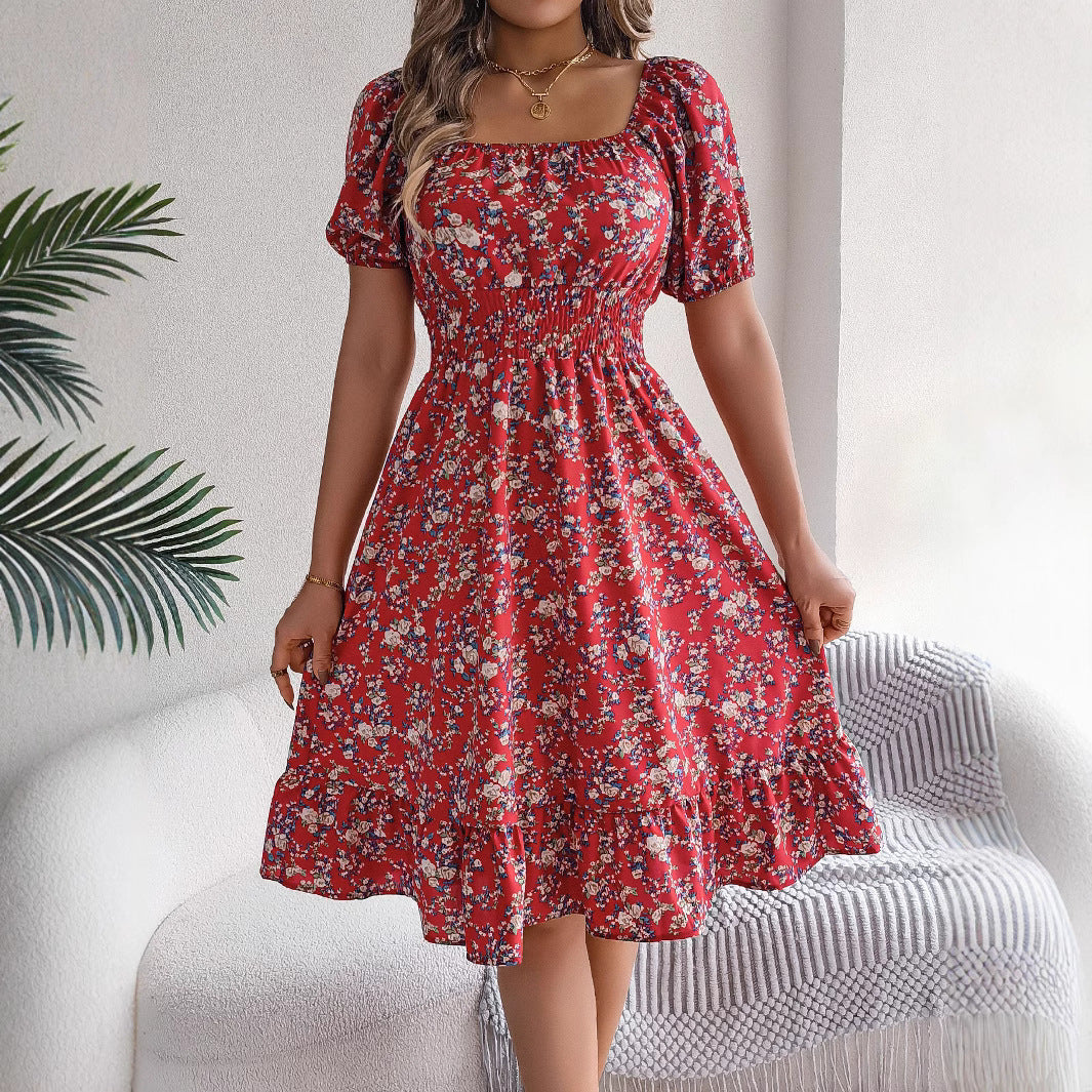 Bloemenprint dames jurk
