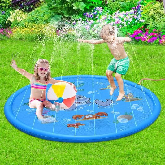 Duurzame waterspray zwembadmat voor kinderen