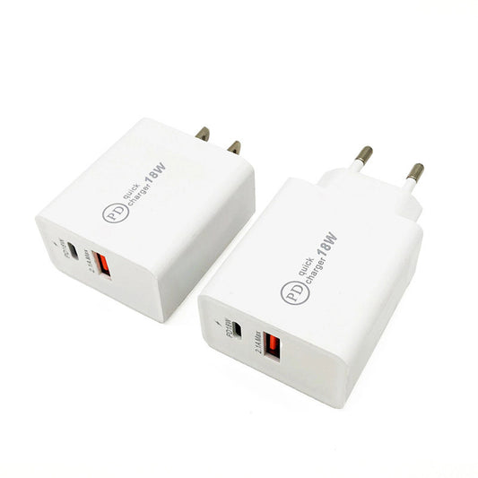 18W snel opladen usb c en usb