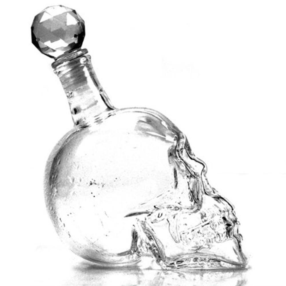 Creatieve schedel glas whisky wodka wijn  fles