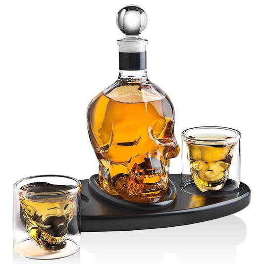 Creatieve schedel glas whisky wodka wijn  fles