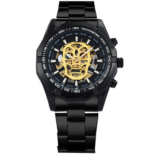 Officieel Automatisch Horloge Heren Stalen Band Skelet
