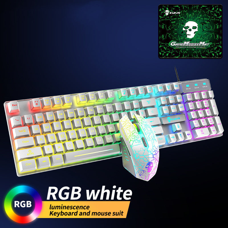 Kuiying T6RGB lichtgevende toetsenbord en muisset