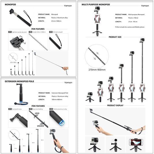 Accessoires voor actiecamera's