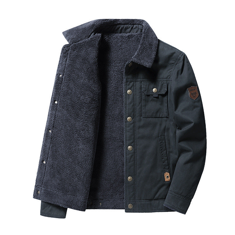 Fleece-gevoerd verdikt herenjack