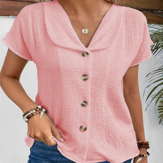 Zomer effen kleur dames top