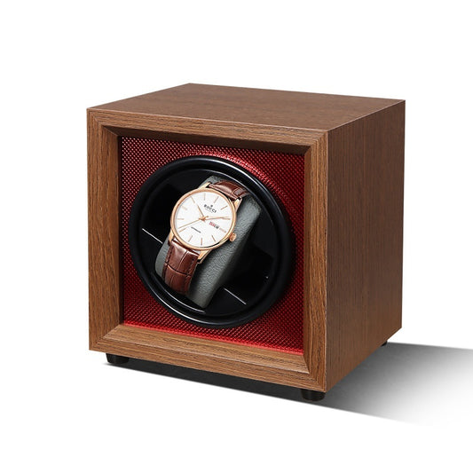 Walnoot enkele automatische mechanische horloge opwinden