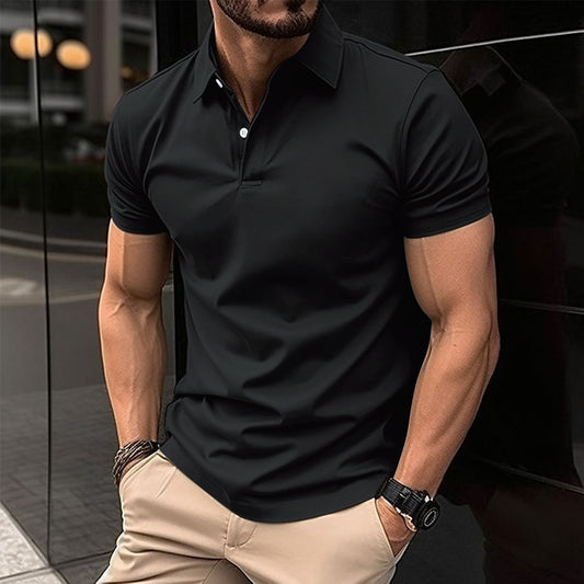 Heren poloshirt met korte mouwen