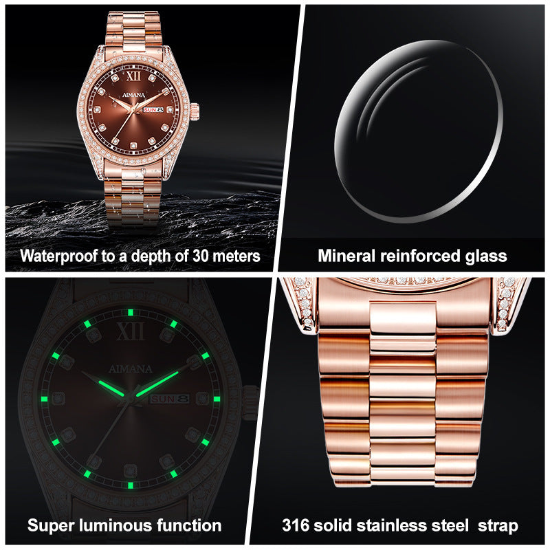 Log Series Disc Quartz dameshorloge