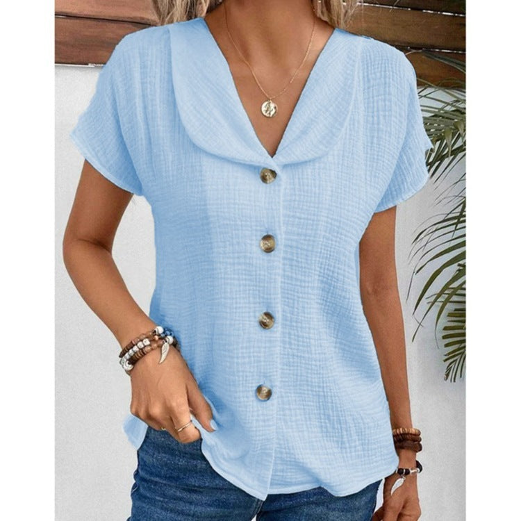 Zomer effen kleur dames top
