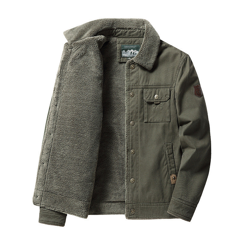 Fleece-gevoerd verdikt herenjack