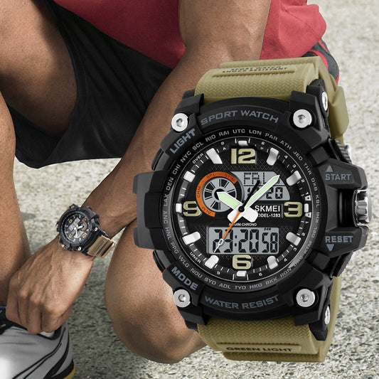 Sport waterdicht elektronisch horloge multifunctionele mannen