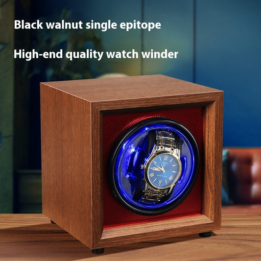 Walnoot enkele automatische mechanische horloge opwinden