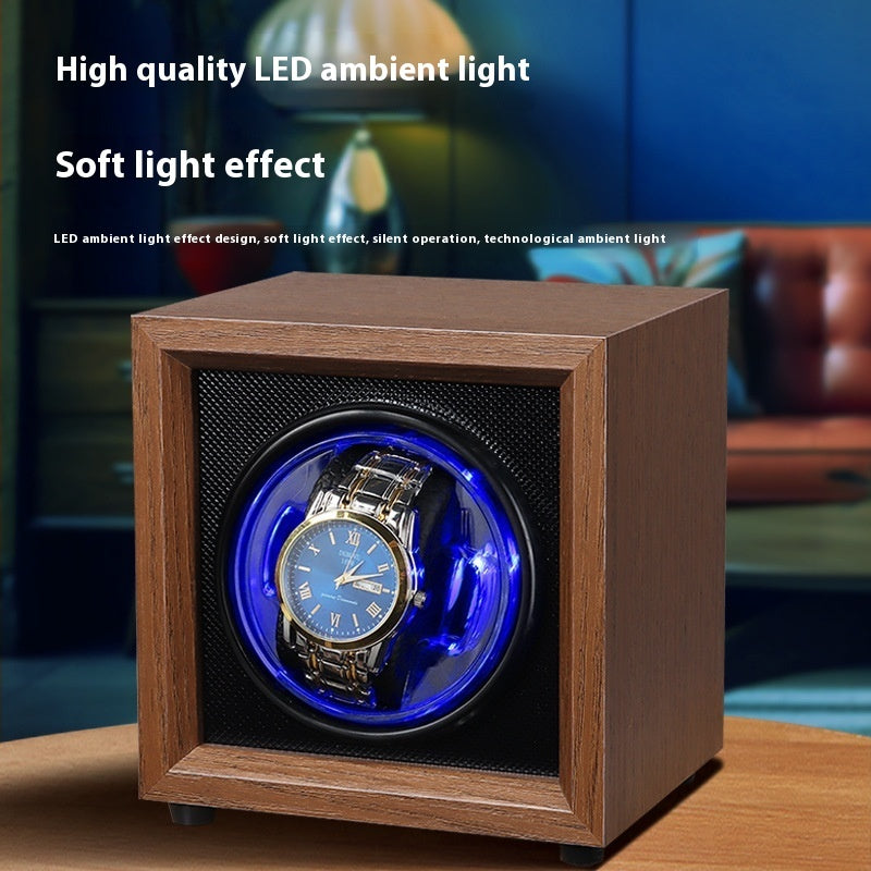 Walnoot enkele automatische mechanische horloge opwinden