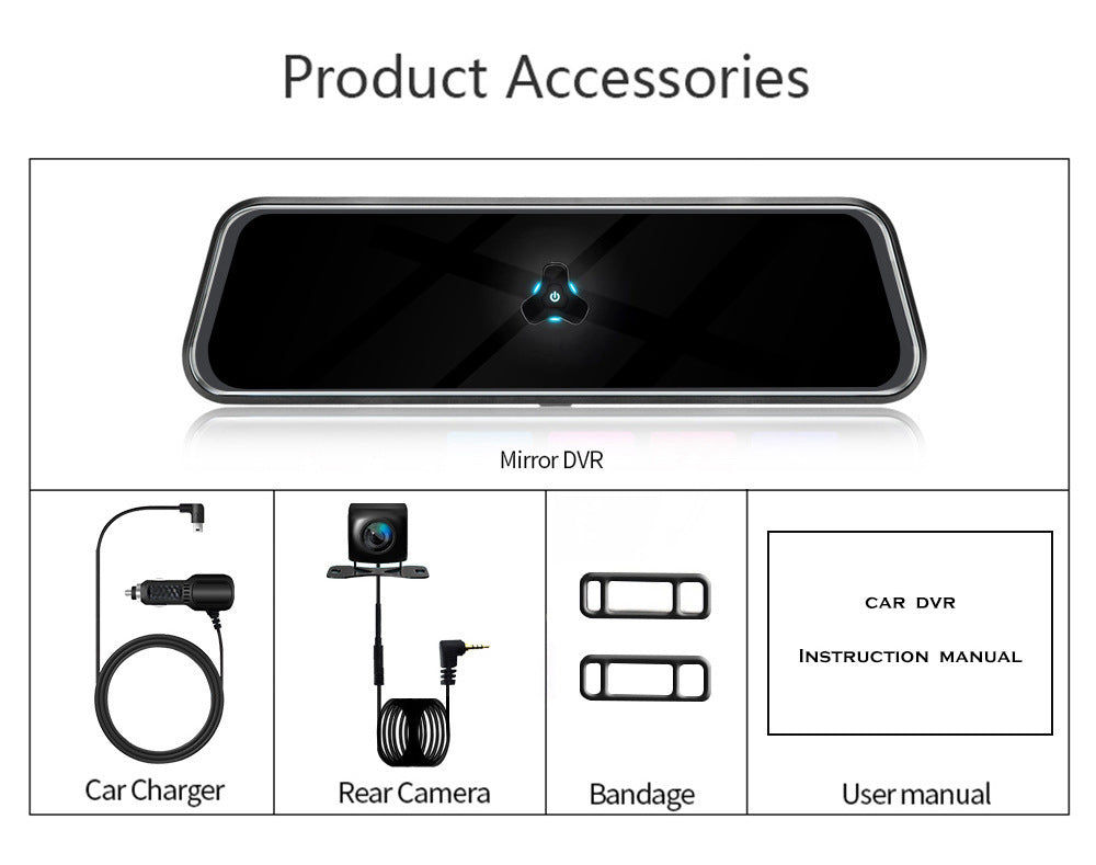 10 Inch streaming media dashcam