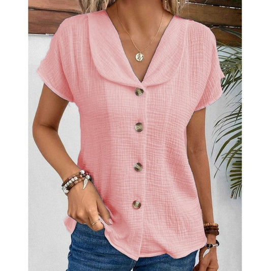 Zomer effen kleur dames top