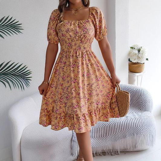 Bloemenprint dames jurk