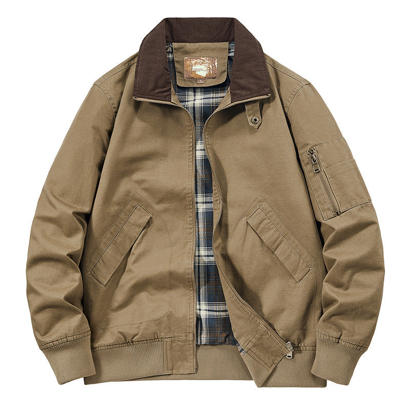 Jas katoenen flight jacket