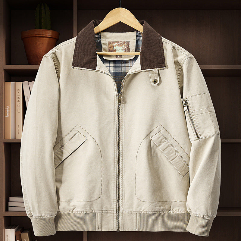 Jas katoenen flight jacket