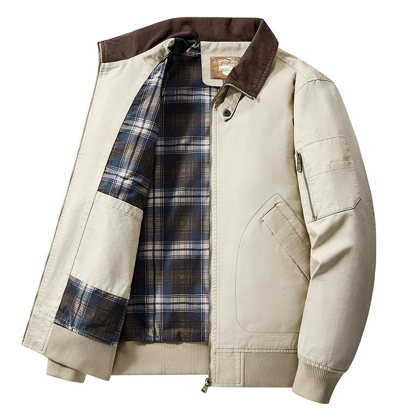 Jas katoenen flight jacket