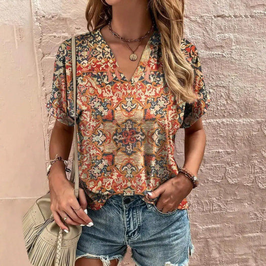 Casual T-shirt met korte mouwen
