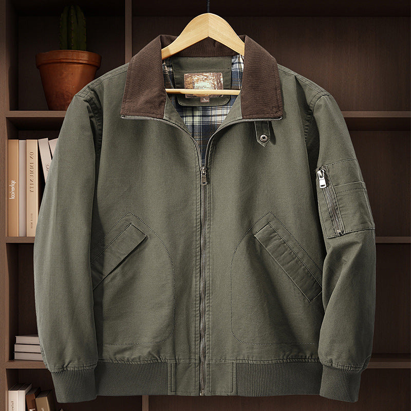 Jas katoenen flight jacket