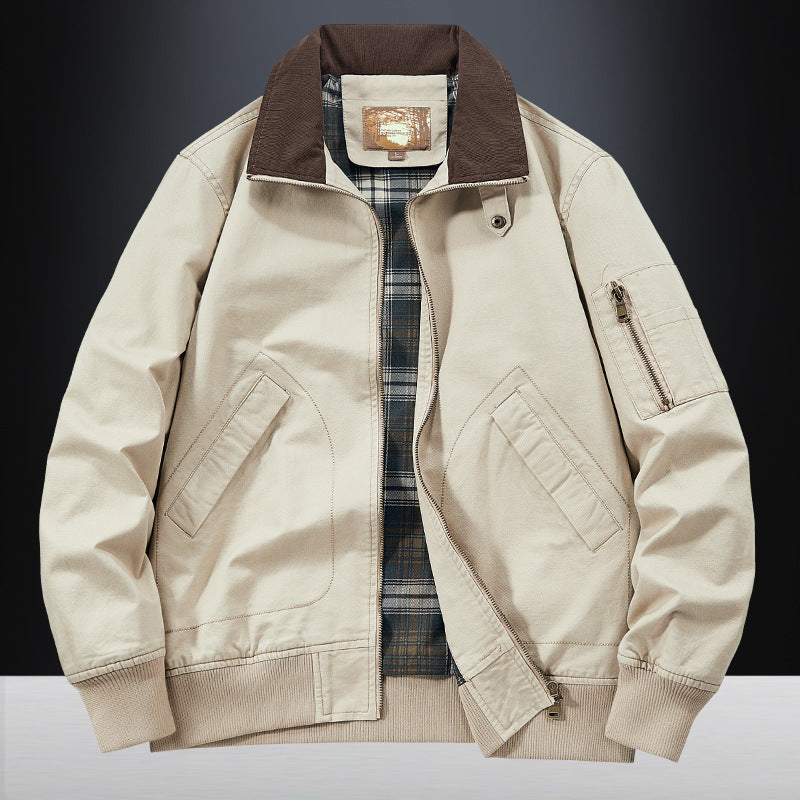 Jas katoenen flight jacket