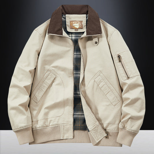 Jas katoenen flight jacket
