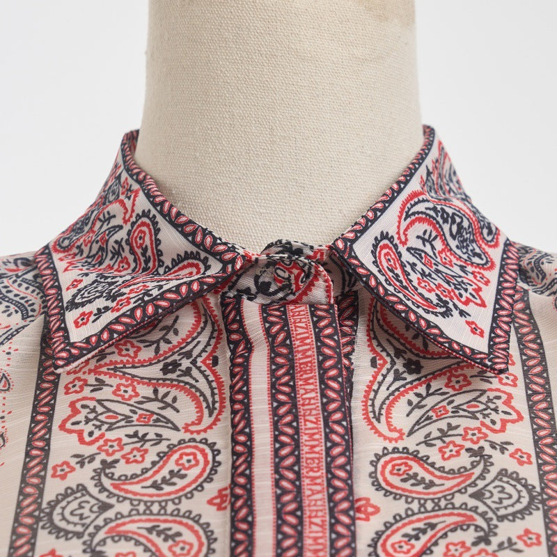 Revers slim top lange rok tweedelige set
