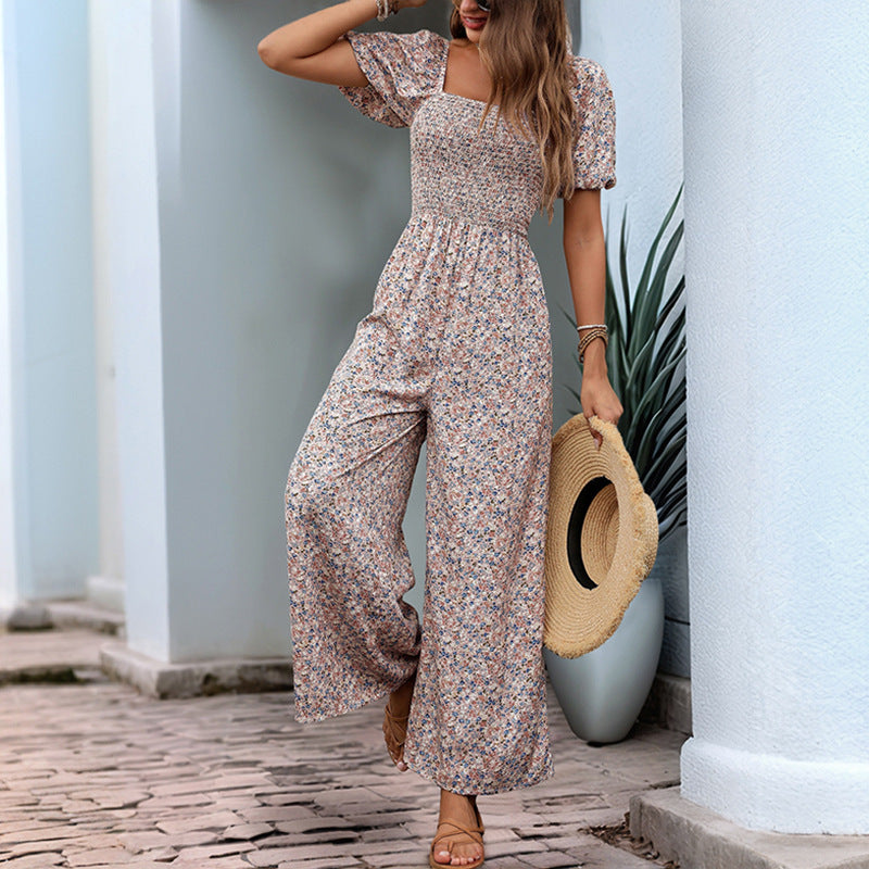 Vakantie stijl bloemen jumpsuit