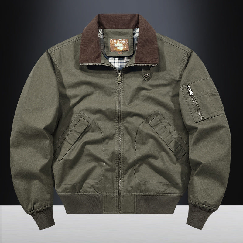 Jas katoenen flight jacket