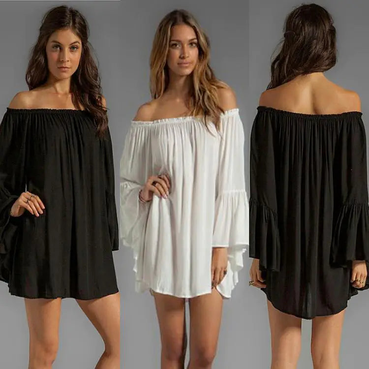 Chiffon jurk losse modieuze jurk
