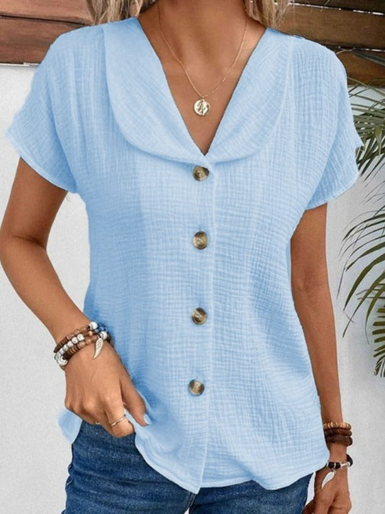 Zomer effen kleur dames top