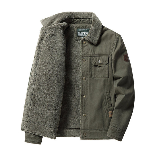 Fleece-gevoerd verdikt herenjack